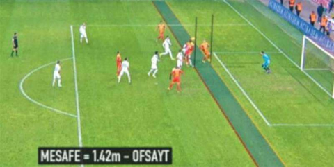 İkinci gol 142 cm ofsayt!