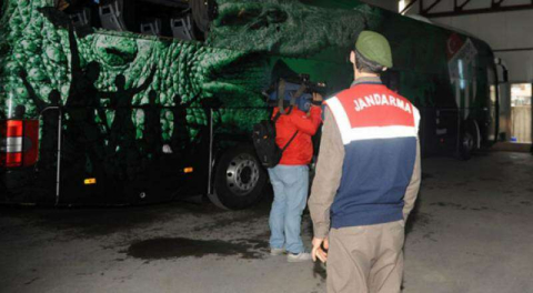 Bursaspor kafilesine saldırıya jandarmadan inceleme