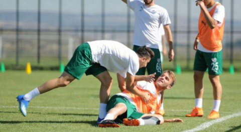 Bursaspor antrenmanında ortam gerildi