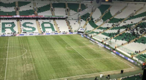 Bursaspor tribününde bloke var