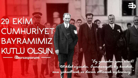 Cumhuriyet bayramımız kutlu olsun!
