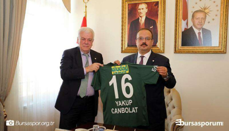 Bursa Valisi Yakup Canbolat'a hayırlı olsun ziyareti