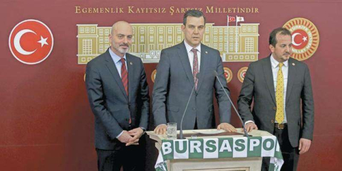 Milletvekillerinden Bursaspor'a destek