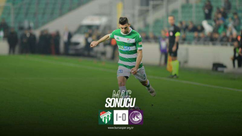 Bursaspor 3 puanı aldı 