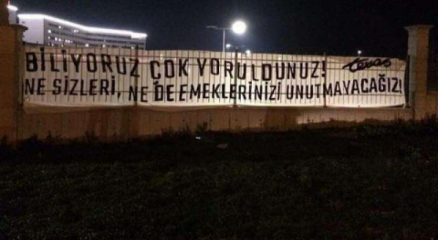 Bursaspor taraftarları sağlık çalışanlarını unutmadı!
