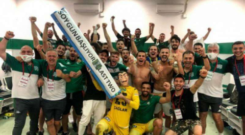 Bursaspor'da galibiyet coşkusu