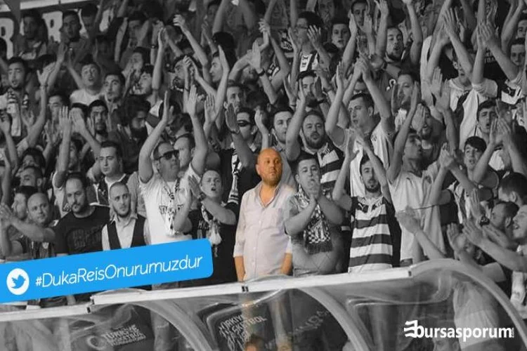 Bursaspor tribünlerinden destek!
